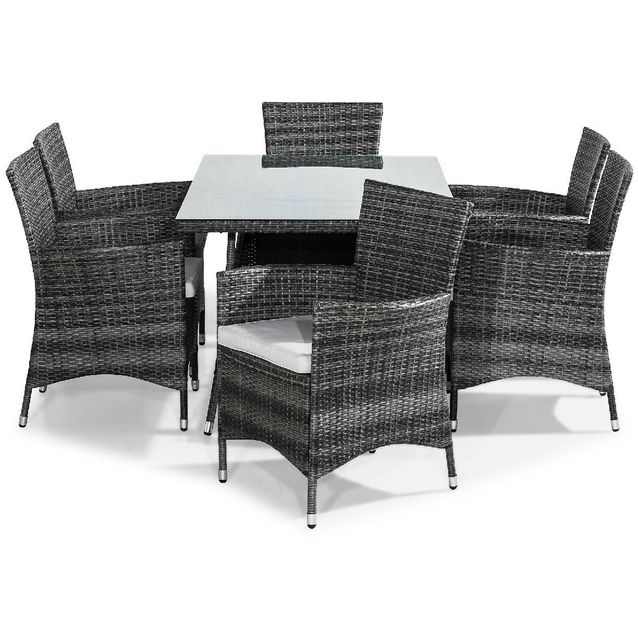 Ruokailuryhmä Thor 6 Thor tuolia harmaa