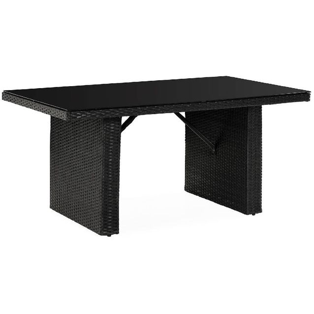 Ruokapöytä James 146cm 4-istuttava musta