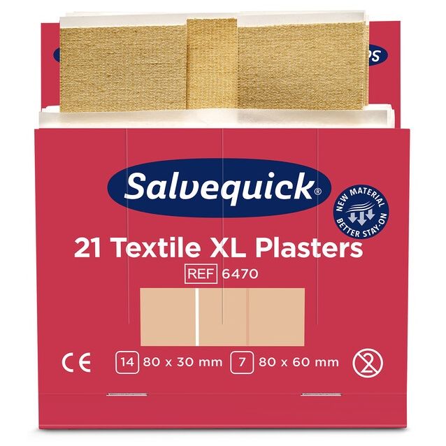 Iso kangaslaastari Cederroth Salvequick, 6 x 21 kpl