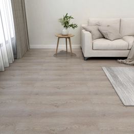 Itsekiinnittyvä lattialankku PVC 5,11 m² taupe 55 kpl 
