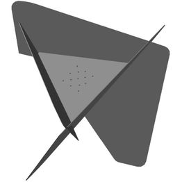 Tulisija Jabo Triangel 64x64x54cm Corten-teräs, sis. alustan