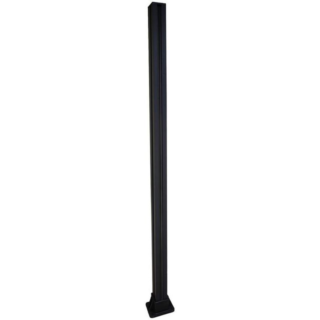 Aitatolppa Jabo aidalle  68x68x1700 mm musta,  sisältäen jalan/kannen