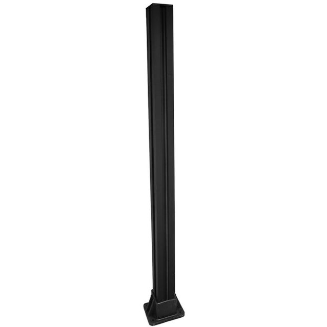 Aitatolppa Jabo aidalle 68x68x900 mm musta, sisältää jalan ja kannen.