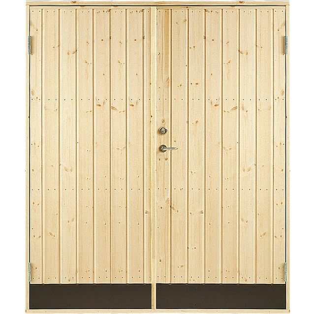 Varaston ovi Jabo 10° suora paneeli 150x190cm sis. 2kpl ovisalvat