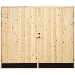 Autotallin ovi Jabo 10° suora paneeli 250x210cm sis. 2kpl ovisalvat