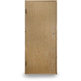 Kylmävaraston ovi Jabo Ljusdal 80x190cm vasen, käsittelemätön urajyrsitty vaneri