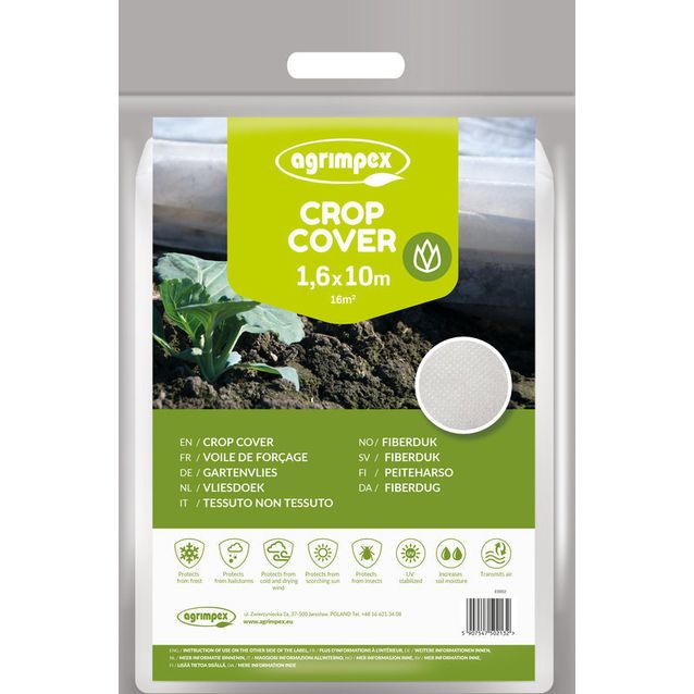 Kuitukangas Jabo Agrimpex 1.6x10m valkoinen (17g/m²)