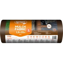 Kuorikangas Jabo Agrimpex Dual-Agro 1.6x10m ruskea/musta (50g/m²)