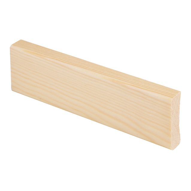 Peitelista JR-Wood sileä, 12x42x3600mm, mänty, lakattu, väritön