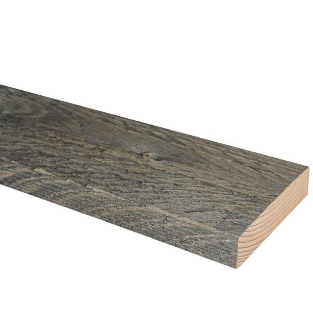 Vajaasärmäinen ruode JR-Wood PL/VL, 22x100x4200mm, homesuojattu, musta