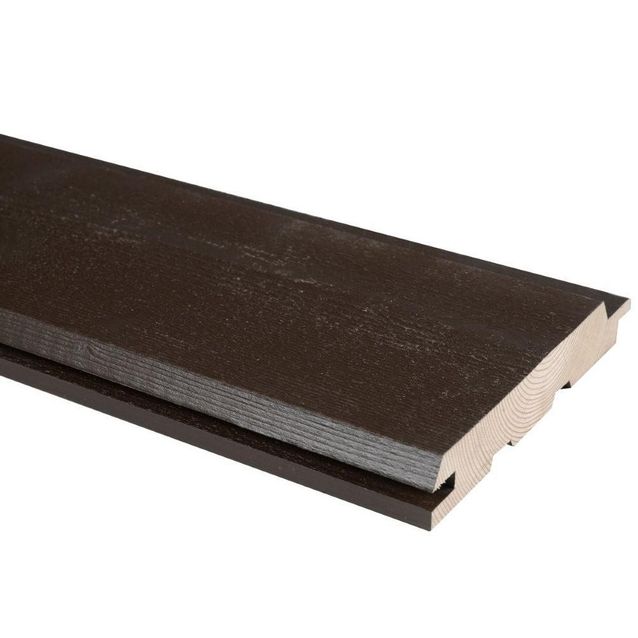 Ulkoverhouspaneeli JR-Wood UTV, 20x145x5400mm, pintamaalattu, ruskea, RR32, ei päätyponttia