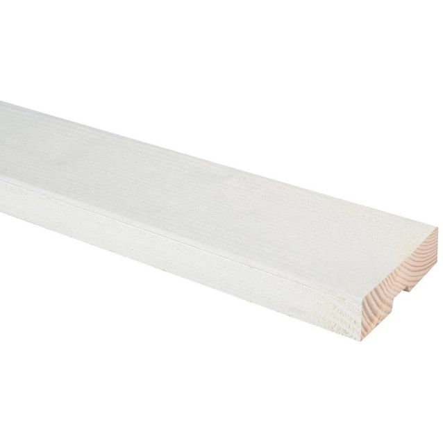 Ulkoverhouslauta JR-Wood, 21x70x4800mm, pintamaalattu, valkoinen