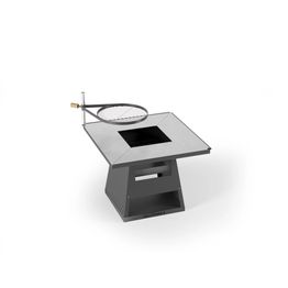 Paistotasogrilli Jalotakka Kotka Neliö Matala, 850x695 mm, musta