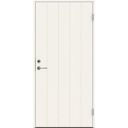 Ulko-ovi Swedoor Clever P-100, 9-10x21, maalattu valkoinen NCS S 0502-Y, karmi 105mm