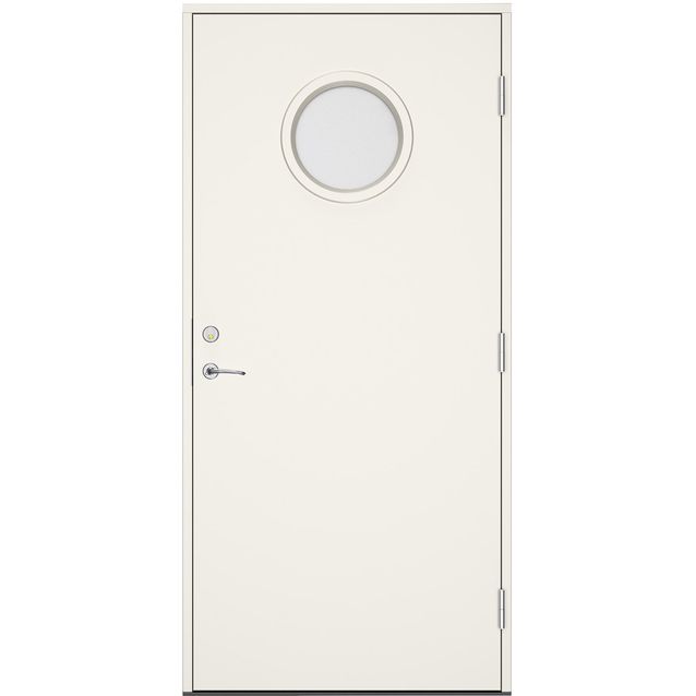 Ulko-ovi Swedoor Clever+ Sibbo, maalattu valkoinen NCS S 0502-Y, valkoinen karmi 105mm