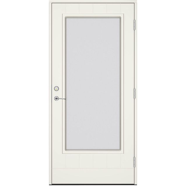 Terassiovi Swedoor Vision Solara W18, maalattu valkoinen NCS S 0502-Y, valkoinen karmi 105mm
