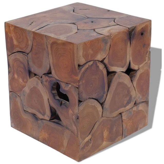 Jakkara täysi tiikki 40x40x45 cm_1