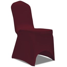 Joustava tuolinpäällinen 100 kpl viininpunainen