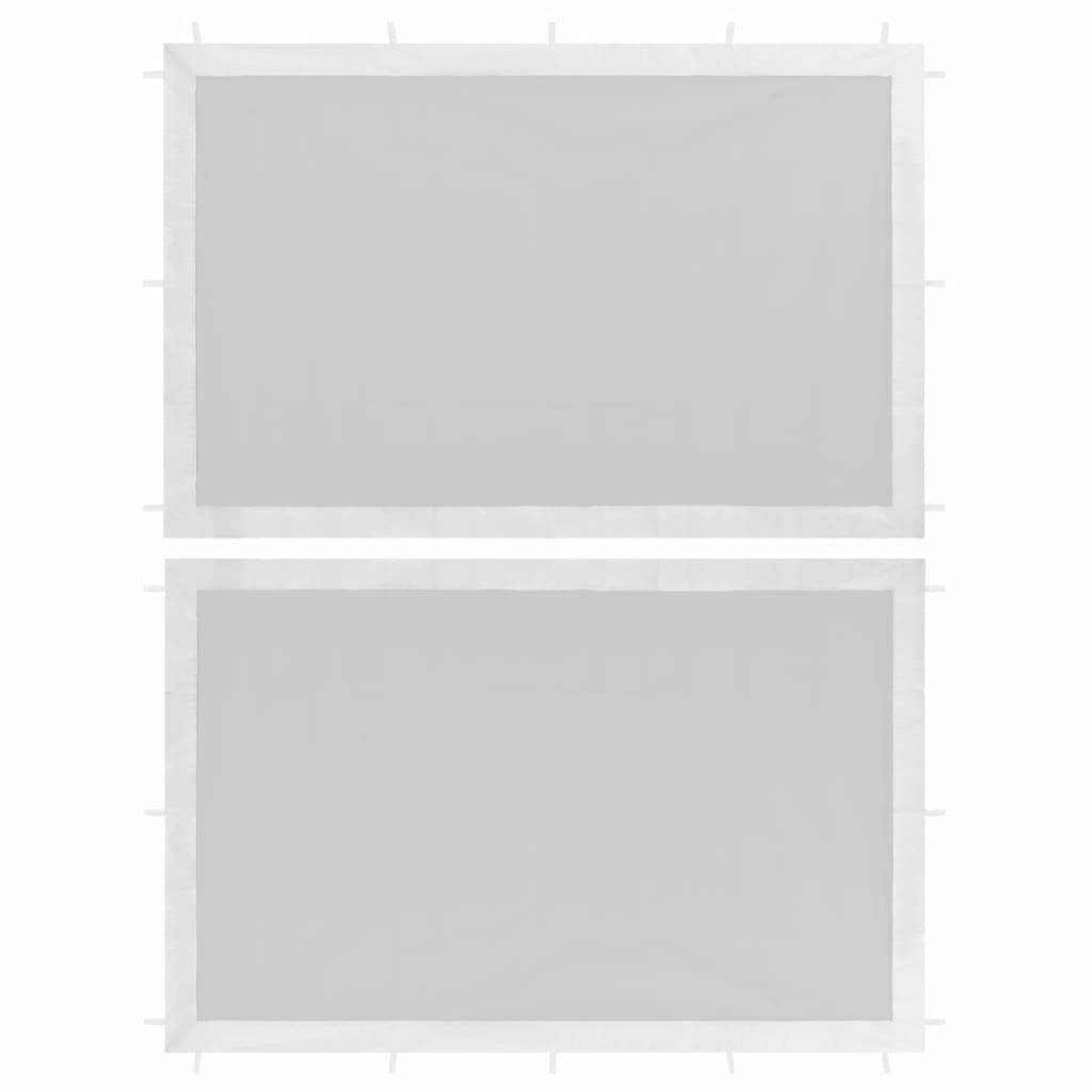 Juhlateltan sivuseinä 2 kpl verkko valkoinen