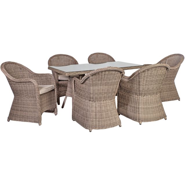 Garden furniture set TOSCANA table and 6 chairs
