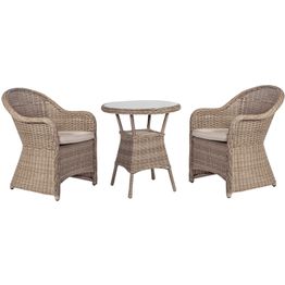 Puutarharyhmä Home4You TOSCANA, 2 tuolia, beige