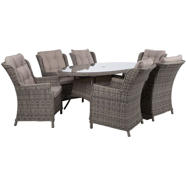 Garden furniture set TRENTO table and 6 chairs