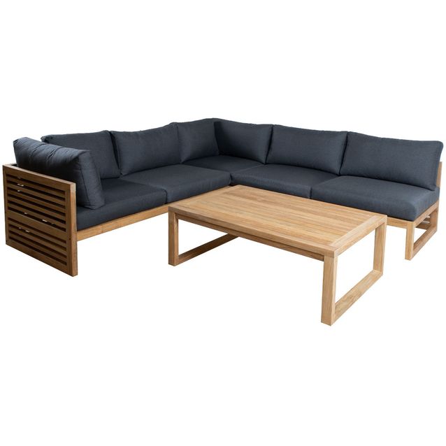 Set SERENITY corner sofa 2+2+1 and table