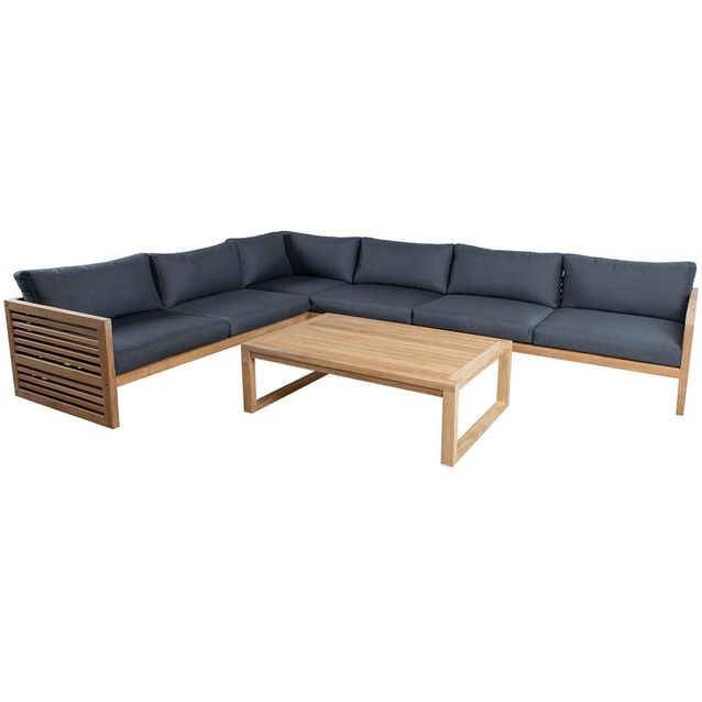 Set SERENITY corner sofa 2+2+2 and table