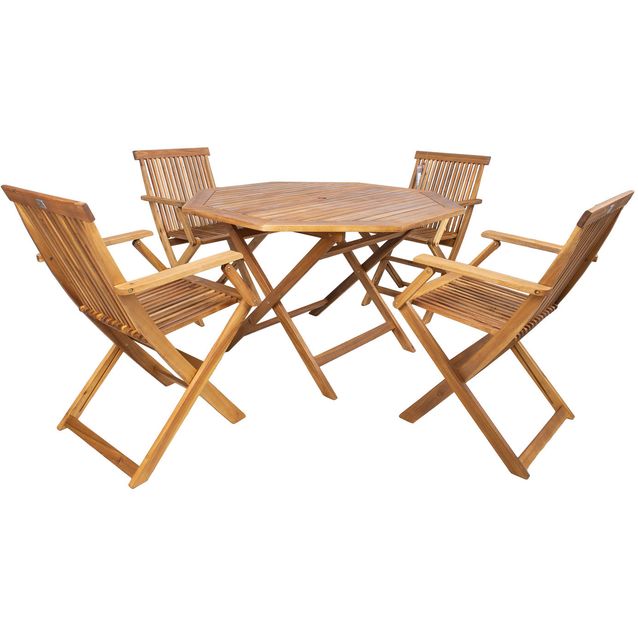Garden furniture set FINLAY table and 4 chairs