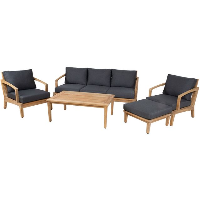 Garden furniture set MALDIVE table, sofa, 2 chairs, ottoman