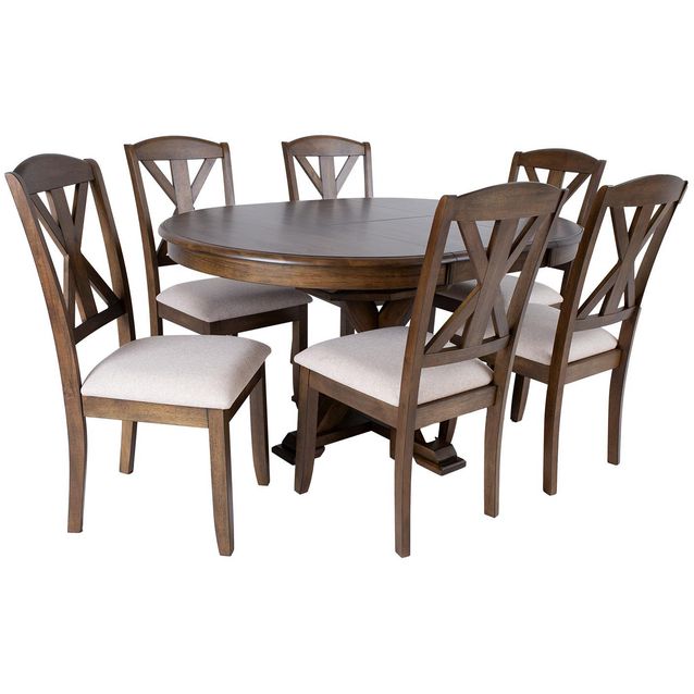Dining set JAMES table and 6 chairs