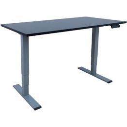 Työpöytä Home4You ERGO OPTIMAL 2-moottorilla 140x80 cm, musta