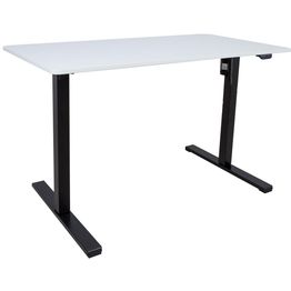Työpöytä Home4You ERGO OPTIMAL 1-moottorilla 120x60 cm, valkoinen, musta runko