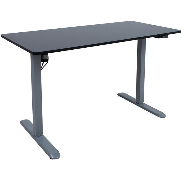 Desk ERGO LIGHT with 1 motor 120x60xH73-118cm, black/silver grey