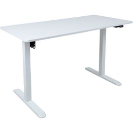 Työpöytä Home4You ERGO LIGHT 1 moottorilla 120x60xK73-118 cm, valkoinen