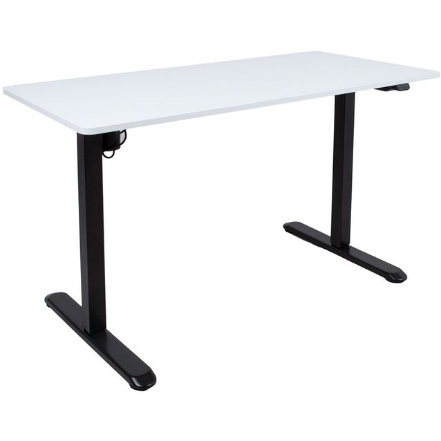 Desk ERGO LIGHT with 1 motor 120x60xH73-118cm, white/black