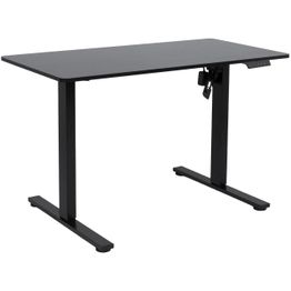 Työpöytä Home4You ERGO FIT 1 moottorilla 120x60xK71,5-116 cm, musta