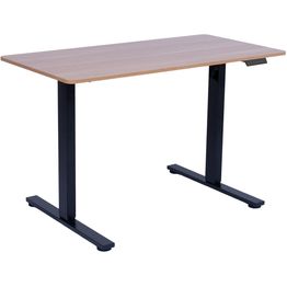 Työpöytä Home4You ERGO FIT 1 moottorilla 120x60xK71,5-116 cm, tammi/musta