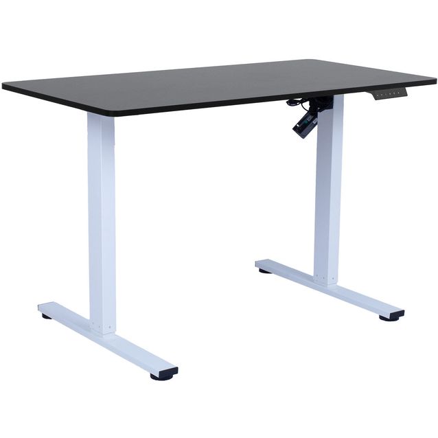 Desk ERGO FIT with 1 motor 120x60xH71,5-116cm, black/white