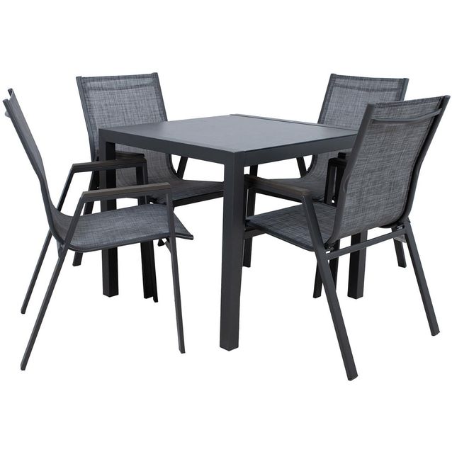 Garden furniture set DELGADO table and 4 chairs