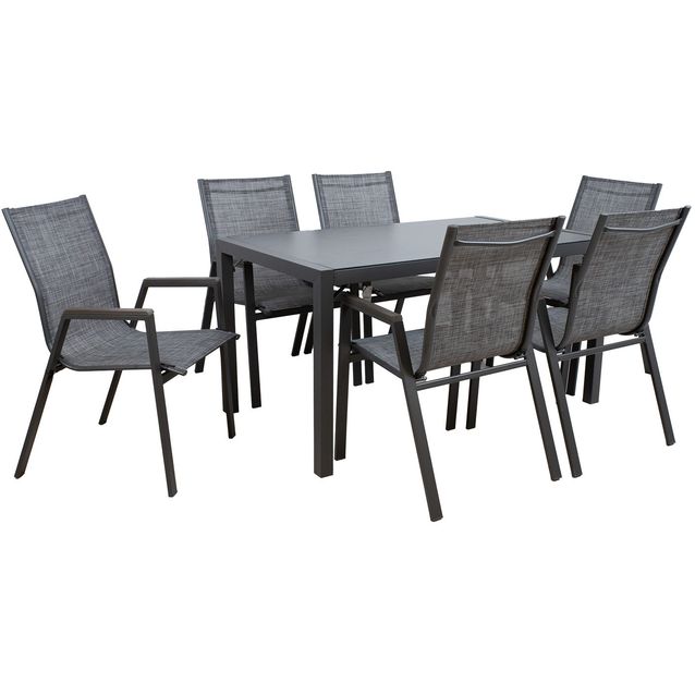 Garden furniture set DELGADO table and 6 chairs