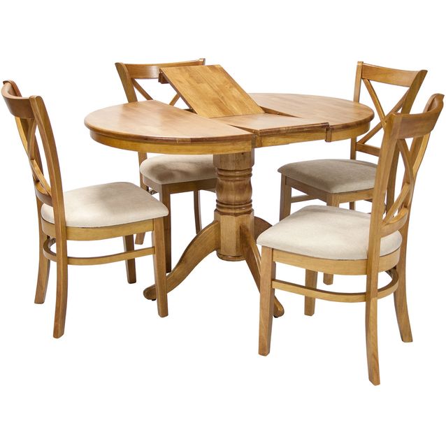 Dining set MIX & MATCH round table and 4 chairs