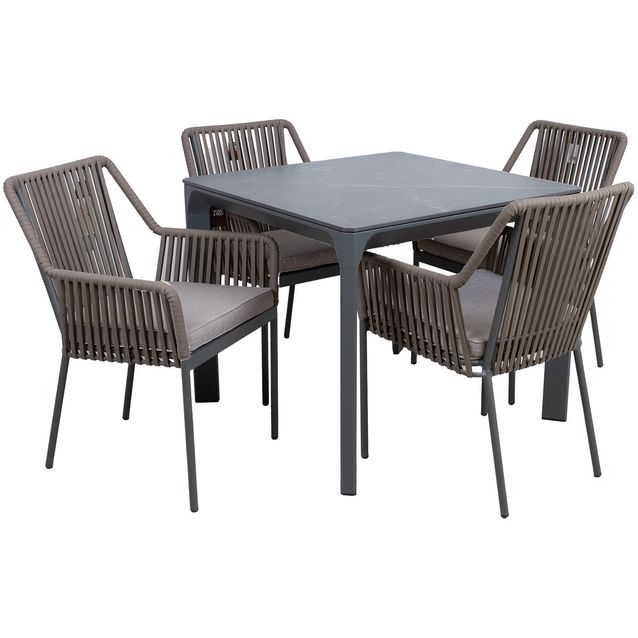 Garden furniture set CARVES table and 4 chairs