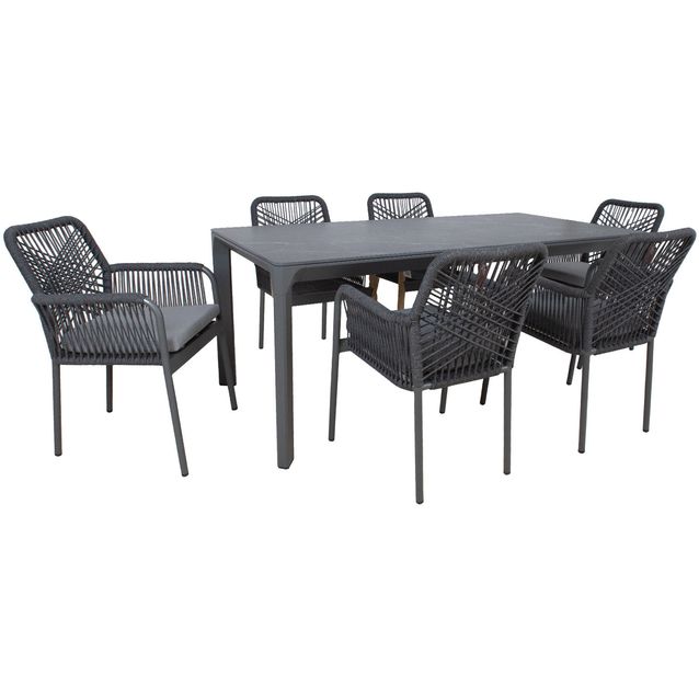Garden furniture set CARVES table and 6 chairs