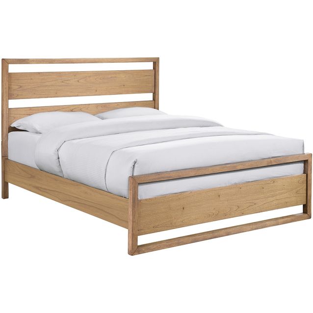Bed OZZO with mattress HARMONY DUO 160x200cm, light wood