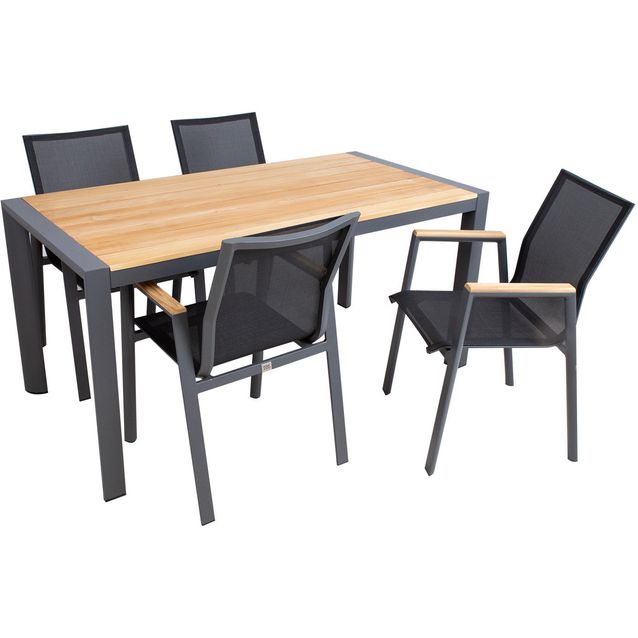 Garden furniture set TAMPERE table and 4 chairs