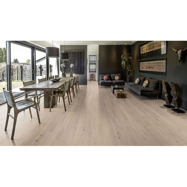 Parketti Kährs Canvas Tammi Mostra, 1-sauvainen, mattalakattu, harjattu