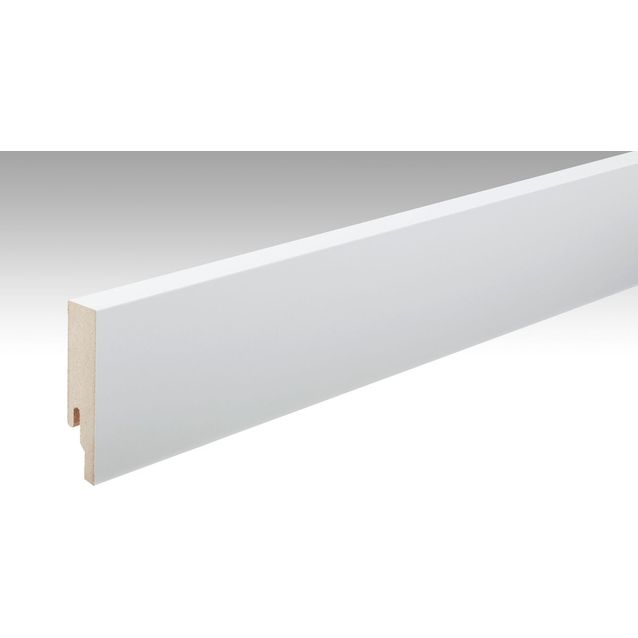 Jalkalista Kährs 15x60x2400mm, suora MDF, valkoinen, maalattu