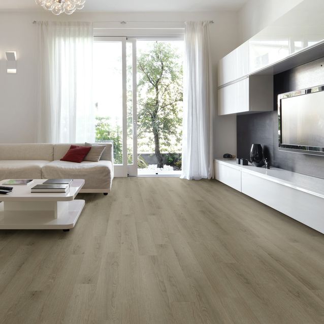 Vinyylilankku Karitma Spotlight 2251 Oak Sand, integroitu askeläänieriste