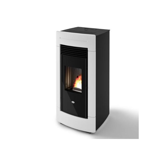 Pellettitakka Eva Calòr Laura 13 kW valkoinen